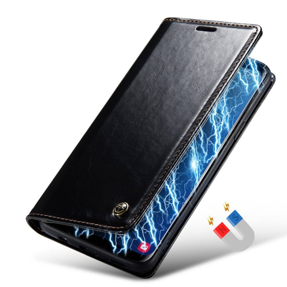 Флип-кейс CASEME для Samsung Galaxy S9+ Plus, Waxy Textured, чёрный
