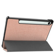 Чехол для Samsung Galaxy Tab S9 FE, Tri-fold, розовый rose gold