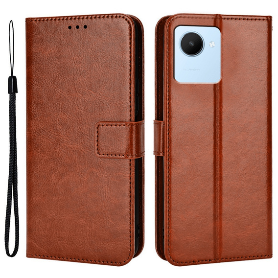 Чехол Wallet до Realme C30 / Narzo 50i Prime, Brown