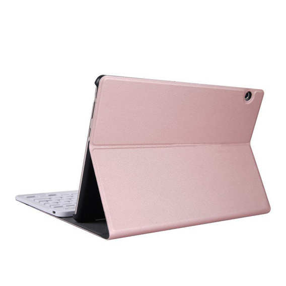 Чехол + клавиатура MediaPad T5 10.1, розовый rose gold