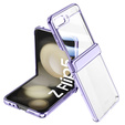Чехол со стеклом для Samsung Galaxy Z Flip5 5G, PC Case, фиолетовый