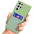Кейс Silicone Lite Pocket для Samsung Galaxy S22 Ultra 5G - Matcha Green