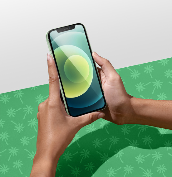 Закаленное стекло 5D Full Glue Smart Palm для iPhone 12/12 Pro