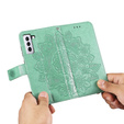 Чохол-книжка для Samsung Galaxy S21 FE, Mandala, зелений