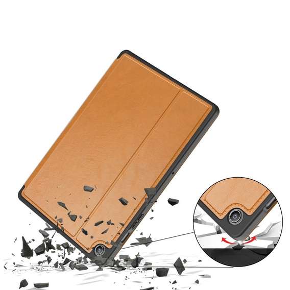 Чoхол до Samsung Galaxy Tab A9+, Business Card and Pen Slot, коричневий