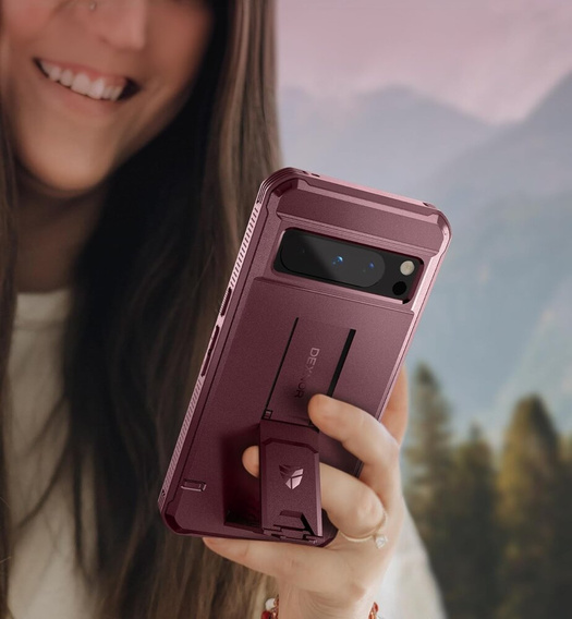 Броньований чохол для Google Pixel 8 Pro, Dexnor Full Body (Two Frames), червоний