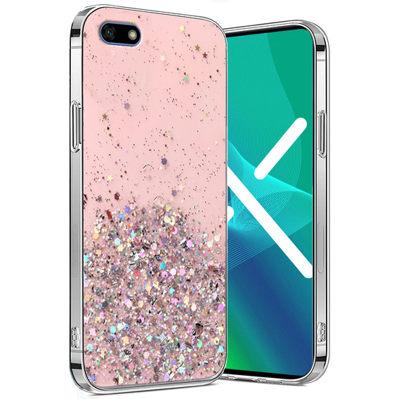 Чoхол до Huawei Y5 2018, Glittery, рожевий