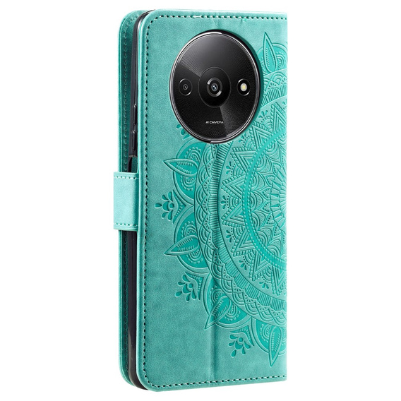 Чохол-книжка для Xiaomi Redmi A3, Mandala, зелений