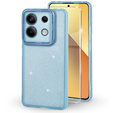 Чохол для Xiaomi Redmi Note 13 5G, Glittery Powder, м'яти + загартоване скло 9H