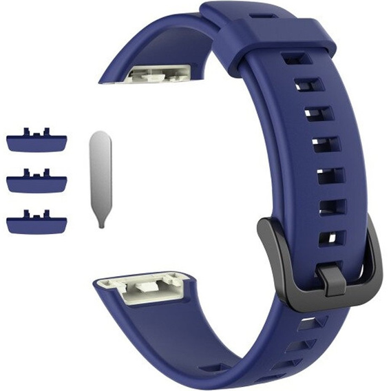 Силиконовый ремешок для Huawei Band 6 / Honor Band 6, Dark Blue