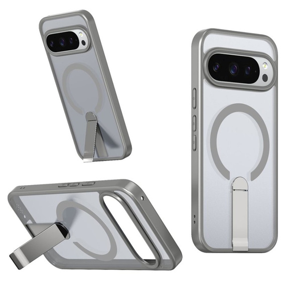 Гібридний чохол Fusion для Google Pixel 10 Pro XL, для MagSafe, з підставкою, сірий