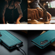 CASE фліп-чохол для Samsung Galaxy A54 5G, Litchi Wallet, зелений