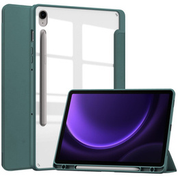 Чехол для Samsung Galaxy Tab S10 Lite / S10 FE / S9 FE, Smartcase Hybrid, с местом для стилуса, тёмно-зелёный