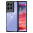 Чехол DuxDucis для Motorola Edge 50 Pro 5G, Aimo case, прозрачный / черный