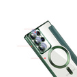 Откидной чехол для Samsung Galaxy S22 Ultra 5G, RFID Wallet MagSafe CamShield, зелёный