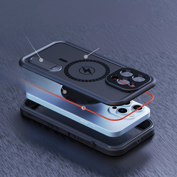 Водонепроникний чохол для iPhone 13 Pro, Redpepper, для MagSafe, чорний