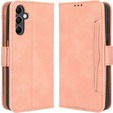 Футляр з клапаном для Samsung Galaxy M34, Card Slot, рожевий