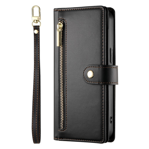 Флип-кейс Wallet Zipper Pocket для Samsung Galaxy A17 5G, Wallet Zipper Pocket, черный