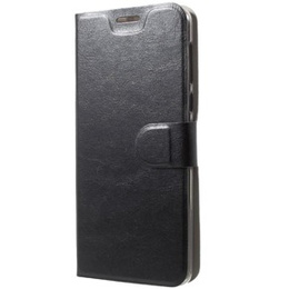 Откидной чехол для Motorola Moto G6+ Plus, Flexi Book, чёрный