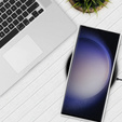 Чехол до Samsung Galaxy S23 Ultra, MagSafe Hybrid, серебряный