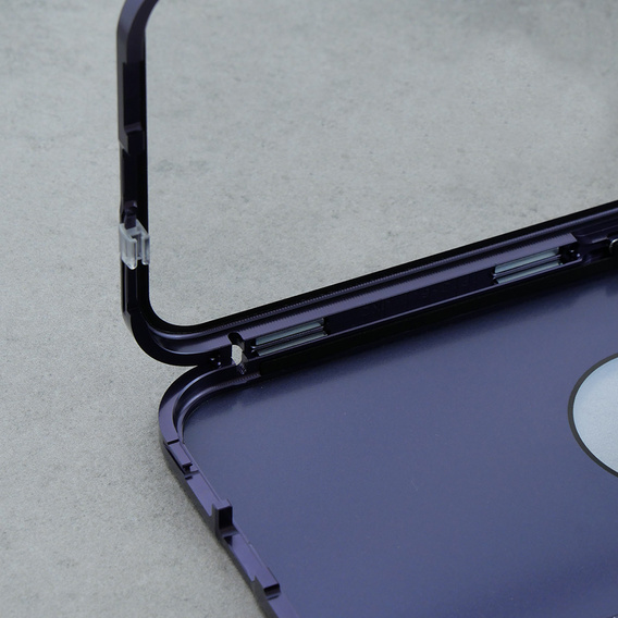 Чехол для iPhone 14, Dual Glass, для Magsafe, фиолетовый