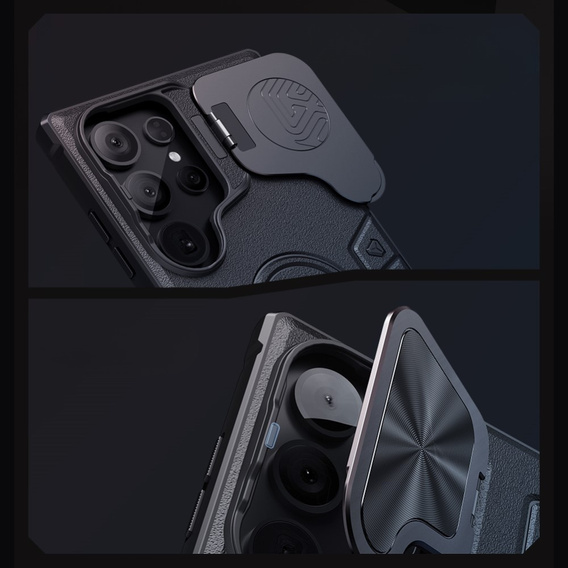 Чохол для Samsung Galaxy S24 Ultra, броньований Nillkin, CamShield Armor Prop, чорний
