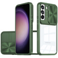 Чехол до Samsung Galaxy S23 Plus, Slide Camera, зелёный