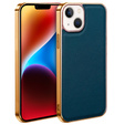 Чехол до iPhone 14 Plus, Cowhide Leather, зелёный