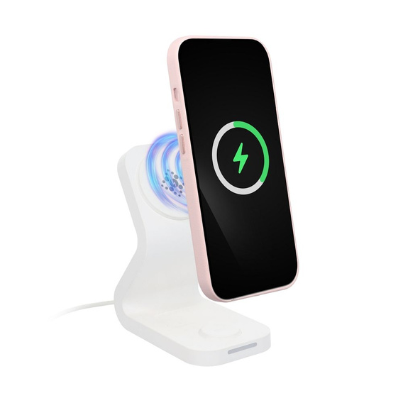 Шкіряний магнітний чохол для iPhone 15 Pro Max, рожевий