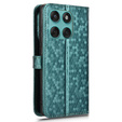 Чохол-фліп для Motorola Edge 60 / 60 Fusion, Wallet Rhombus, зелений