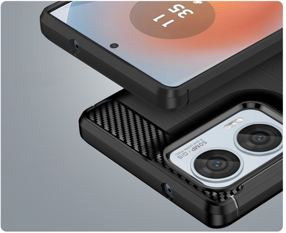 Чoхол до Motorola Edge 50 Fusion 5G, Carbon, чорний