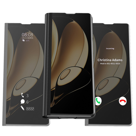 Чехол до Samsung Galaxy Z Fold 5 5G, Clear View, чёрный