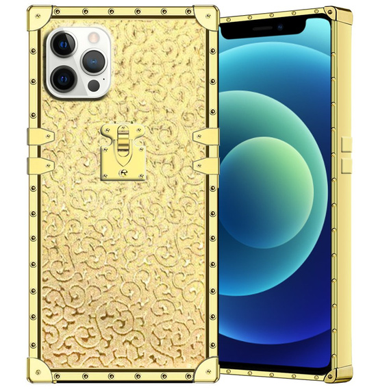 Чехол Suitcase до iPhone 12/12 Pro, Gold Sparkles