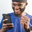 Чехол до Xiaomi Redmi Note 12 5G / POCO X5 5G, Carbon, чёрный
