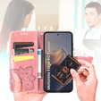 Чохол-книжка для Motorola Edge 60 / 60 Fusion, Butterfly, рожевий rose gold