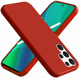 Чехол до Samsung Galaxy S22 Ultra 5G, Silicone Lite, красный
