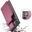 CASEME флип-кейс для Samsung Galaxy S25 Ultra, Litchi Wallet, красный