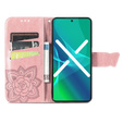 Чохол-книжка для Samsung Galaxy M13, Butterfly, рожевий rose gold