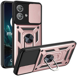 Чехол NOX Camera Slide Motorola Edge 40 Neo, CamShield Slide, розовый rose gold