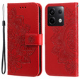 Чохол-книжка для Xiaomi Redmi Note 13 Pro 5G, Mandala, червоний