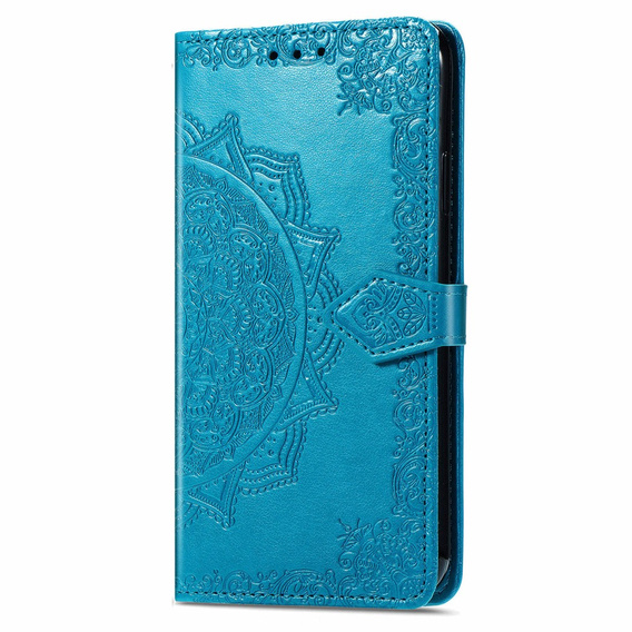 Откидной чехол для Samsung Galaxy M35, Mandala, синий