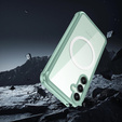 Чoхол до Samsung Galaxy S23 FE, Shockproof, з плівкою на екран, для MagSafe, зелений
