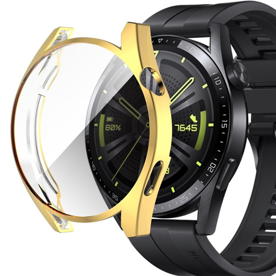 Футляр з ТПУ кришкою для Huawei Watch GT 3 42mm - Gold