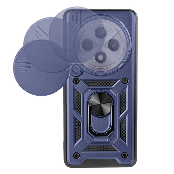 Чехол NOX Camera Slide Oppo Reno 12FS / Oppo Reno 12F, CamShield Slide, синий