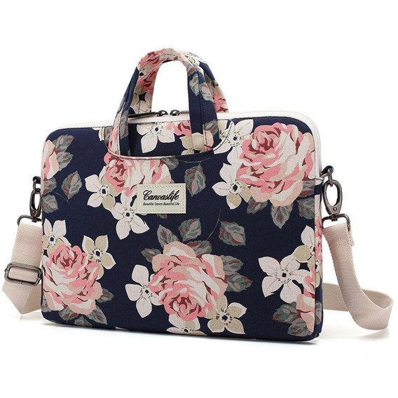 Canvaslife Briefcase Чехол для MacBook Pro 15/Pro 16 2019 - navy rose
