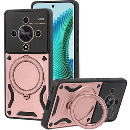 Броньований чохол для Honor Magic 6 Lite 5G, Magnetic Ring, рожевий