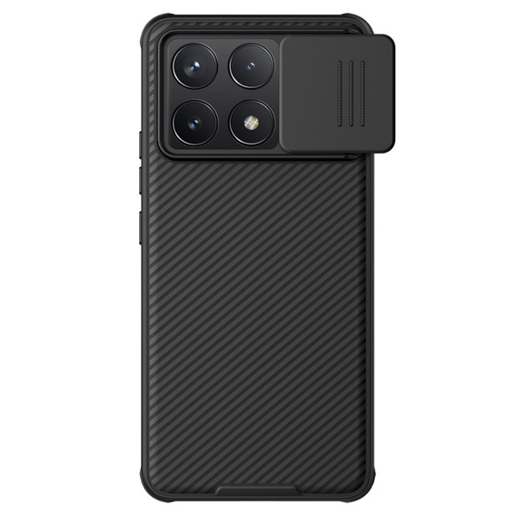 Бронированный чехол Nillkin для Xiaomi Poco F6 Pro, CamShield Pro, чёрный