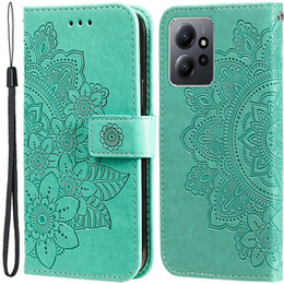 Чохол-книжка для Xiaomi Redmi Note 12 4G, Mandala Flower, зелений