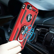 Броньований Чoхол до iPhone 6/6S/7/8/SE 2020/SE 2022, Nox Case Ring, червоний