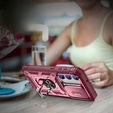 Чехол NOX Camera Slide Samsung Galaxy S23 Plus, CamShield Slide, розовый / красный